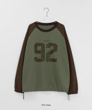 [BAONHAUS] Kill Motor Color Matching Lettering Over Sweatshirt