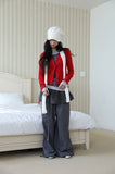 Rocky bay punching cardigan