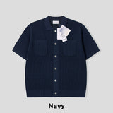 Rowing Openwork Overfit Collar Cardigan