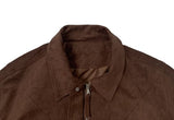 Camu Suede Slit Blouson Jacket