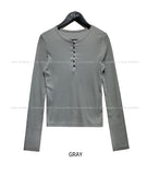 Methi Button Henley Long Sleeve