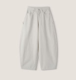 Cottie Flip Back Pocket Curved Cotton Pants