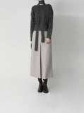 Luca Wool Pintuck Skirt