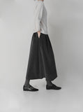 Plain Corduroy Brushed Skirt