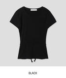 Paw Back Slit Strap Short Sleeve