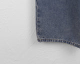 [MADE] Villard Surgical Damage Washing Banding Long Wide Denim Pants