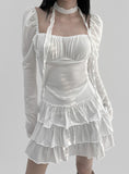 Rioul Tiered Mini Skirt
