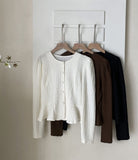 Brett Wrinkle Puff Peplum Jacket Blouse