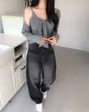 Jennet Cutout Balloon Denim Pants