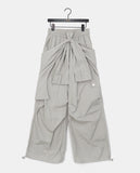 Tanen Parachute Layered Wrap Skirt Two-Way Cargo Banding Pants
