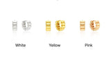 Ice Block Silver One-Touch Earrings S