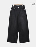 Jaron Washed Wide Denim Pants