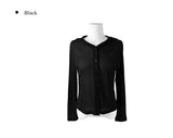 Kudo Button Hood See-Through Long Sleeve Cardigan