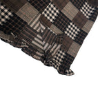 CHECK COLLAGE FRILL SK
