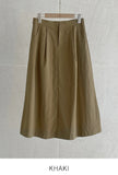 [Two Piece Set] Ramel Blouson Zip-Up Jumper Pintuck Banding Long Skirt