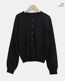 Mihen Round Wool Knit Cardigan