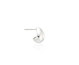 Champagne Moon Dew Drop Silver Volume Earrings