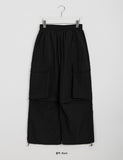 [unisex] Domo nylon string banding parachute cargo pants