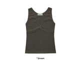 LOW-CUT LACE SLEEVELESS