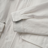 Mel pocket leather pointed work jacket