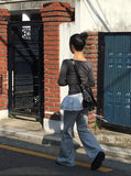 Ribu Pocket Banding Sweat Bootcut Pants