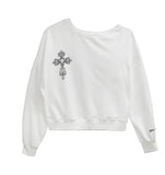 Cross One Shoulder Sweatshirt