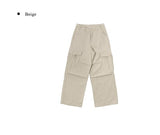 Haeran Two-Buckle Big Cargo Pocket Wide Pants