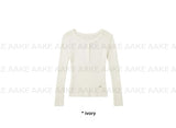 BUTTON SLIM KNIT