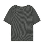 [LANARCH] Stripe U-Neck Short Sleeve T-Shirt