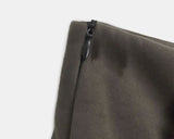 [Belt SET] Even Unbalanced Midi Wool Skirt