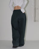 [MADE] Deepening two pintuck maxi wide pants