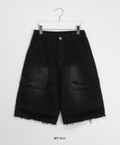 [unisex] Lokyo Washing Cargo Bermuda Pants