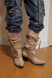 slouchy western boots