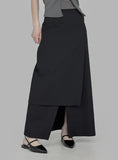 Tsol Unbalanced Wrap Skirt