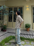 Kuje Tin Washing Light Blue Wide Denim