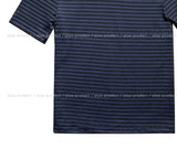 Toe Stripe Unbalance Shoulder Short Sleeve