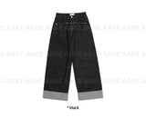 ROLL-UP WIDE DENIM
