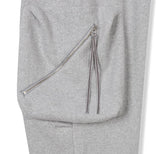 Leto Zipper Pocket Brushed Sweat Cargo Pants