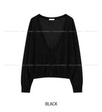 Dearly See-through Deep V-neck Cardigan