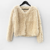 Riche Boucle Fur Cardigan