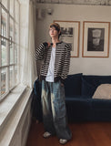 Hard Vintage Washed Cargo Denim Pants