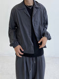 Nylon Thin Over Button Jacket
