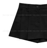 Marty Cotton Pleated Layered Skirt Pants