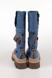 Rant double denim boots