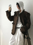 (WOOL) FRINGE POCKET TWEED JACKET