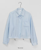 Mesho String Check Crop Shirt