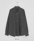 [Unisex] Kobinbaen Pocket Cotton Pigment Over Shirt