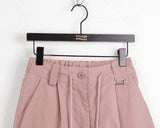 Kippen Nylon Two-Way Back Banding Cargo Long Wide Jogger Pants