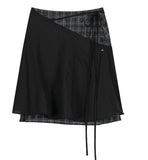 Layered Strap Flare Skirt