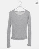 Leli See-Through Round Neck Long Sleeve T-Shirt